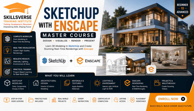 SketchUp + Enscape Professional Visualization Course
