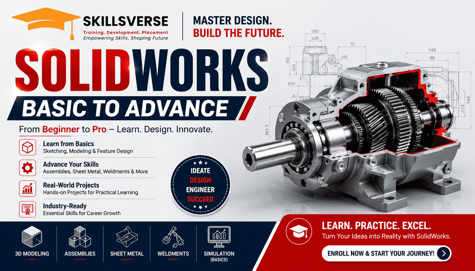 SolidWorks (Basic to Advance)