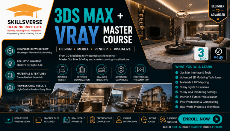 Home 9 3ds Max + V-Ray Professional Visualization Course